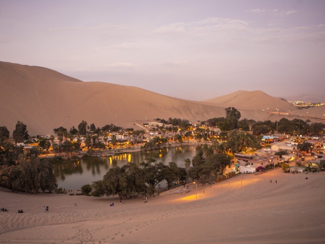 Huacachina, Peru, oáza