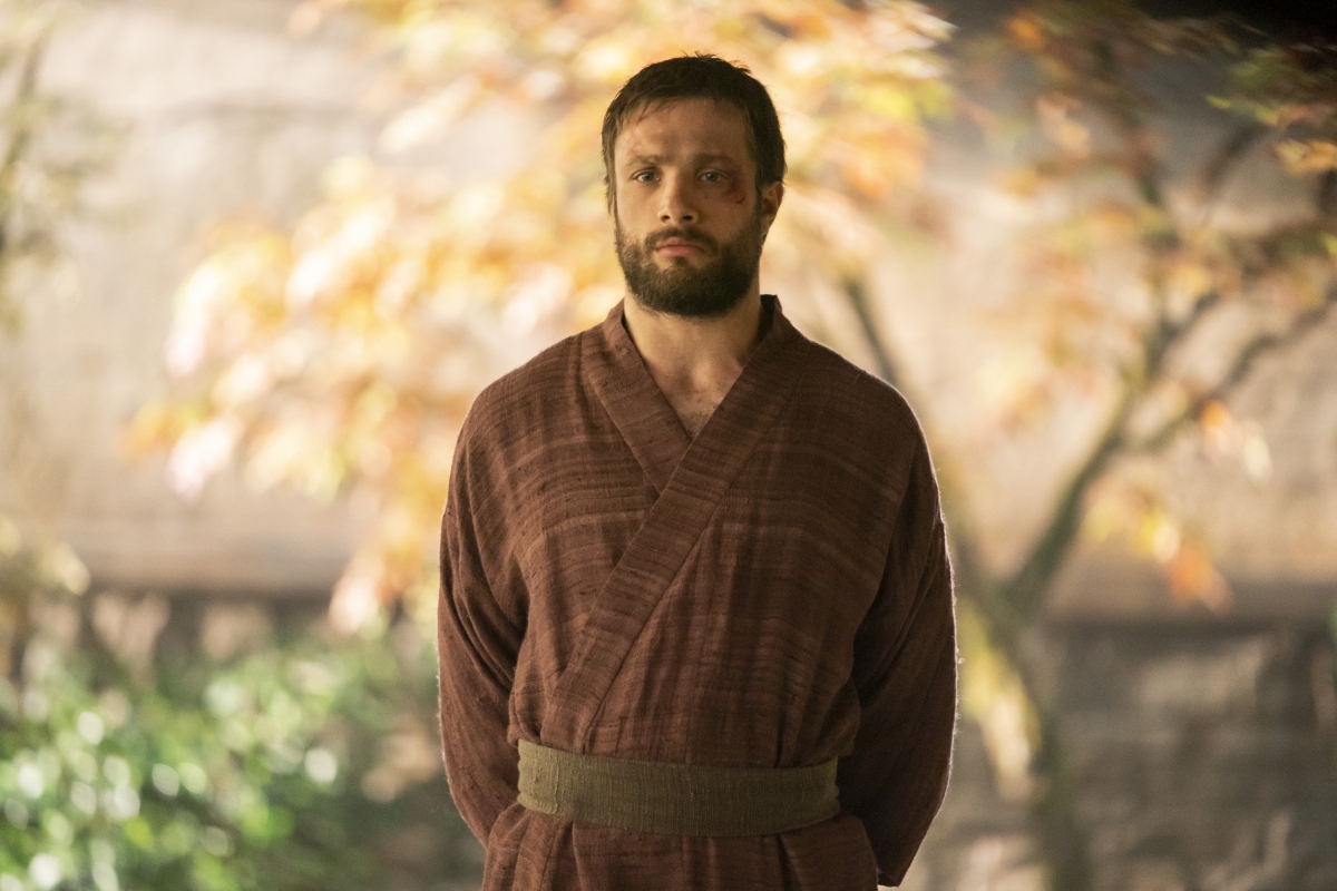 â€śSHOGUNâ€ť --  "Servants of Two Masters" -- Episode 2 (Airs February 27)  Pictured:   Cosmo Jarvis as John Blackthorne.  CR: Katie Yu/FX