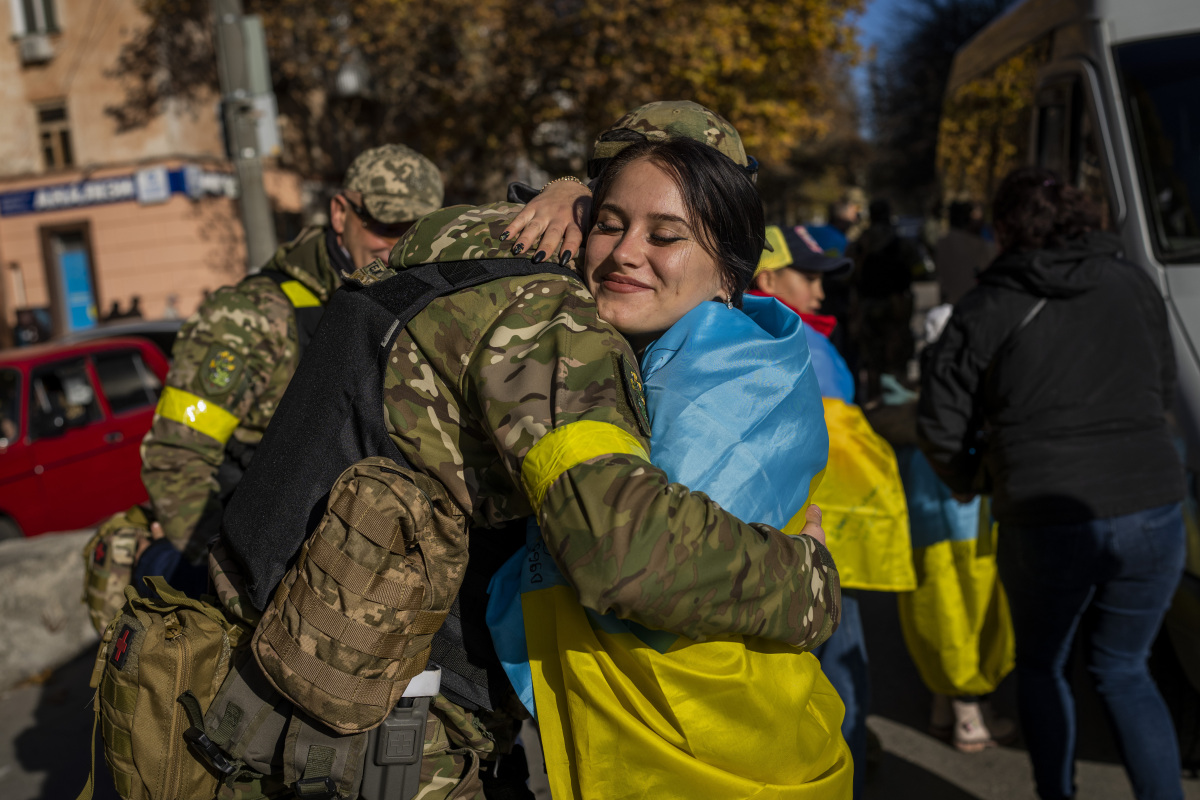 APTOPIX Russia Ukraine War cherson oslobodenie