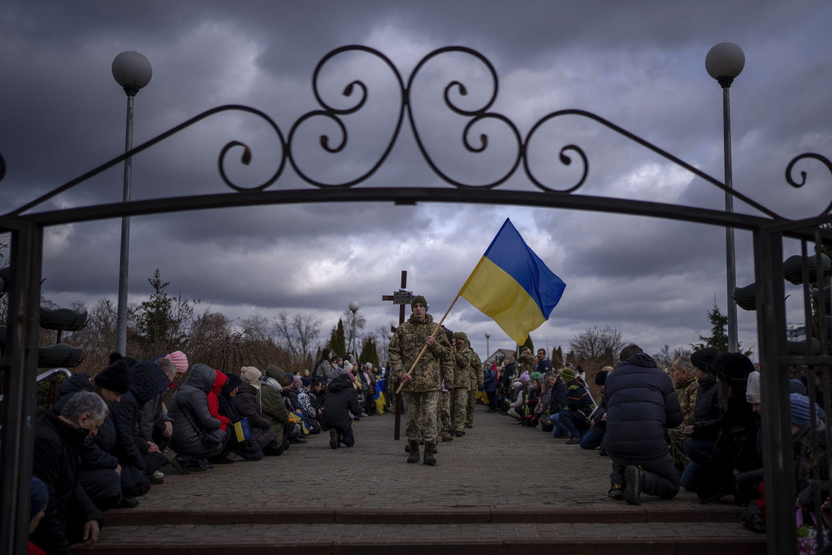 APTOPIX Russia Ukraine War pohreb ukrajina