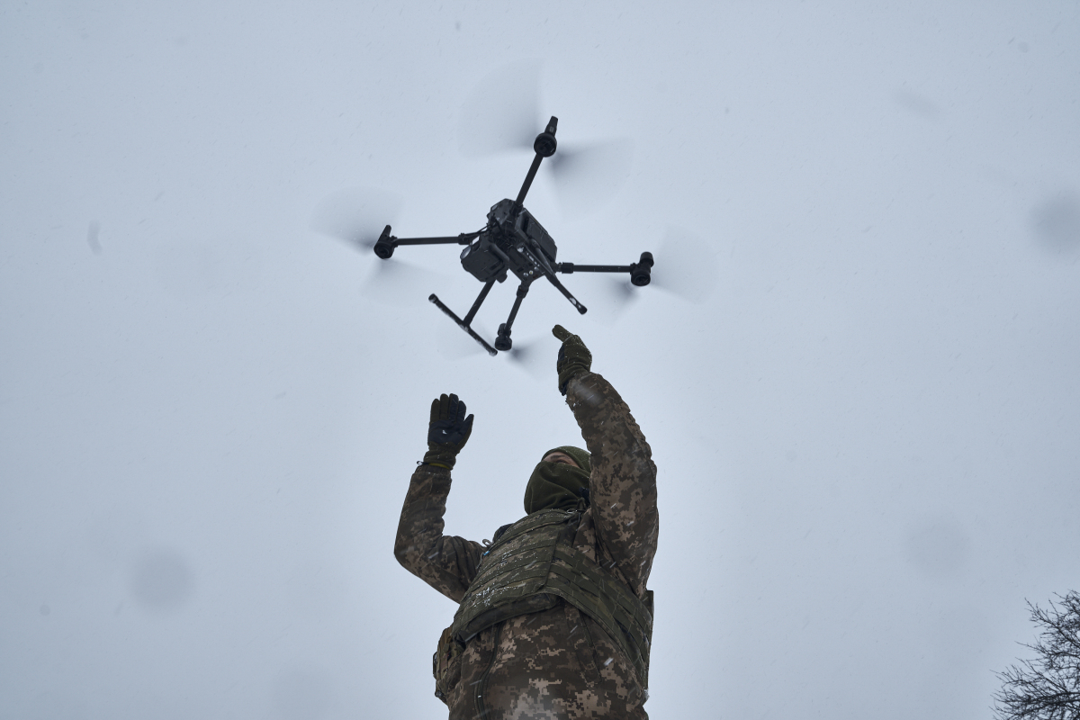 Russia Ukraine War dron vojak