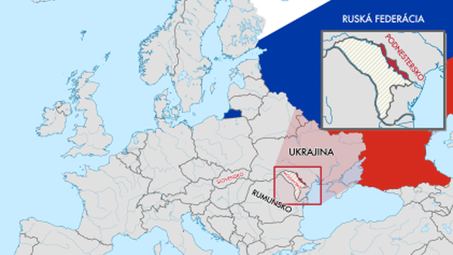 Podnestersko je malý región historickej Besarábie vtesnaný medzi Moldavsko a Ukrajinu.