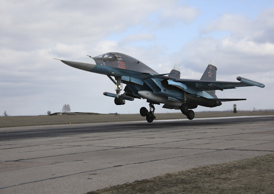 Ruská pokročilá stíhačka SU-34.
