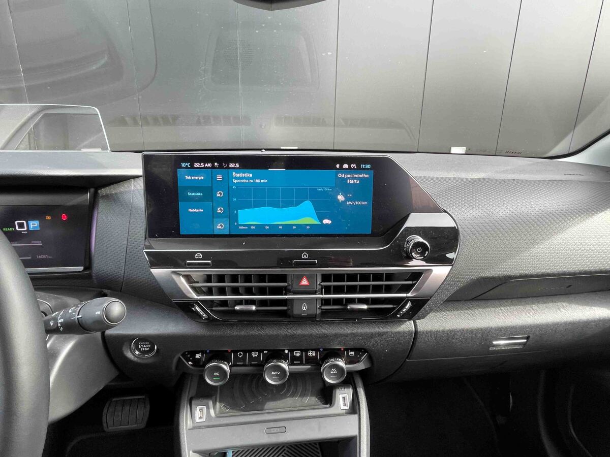 Citroen e-C4X - test spotreby zimy 2024