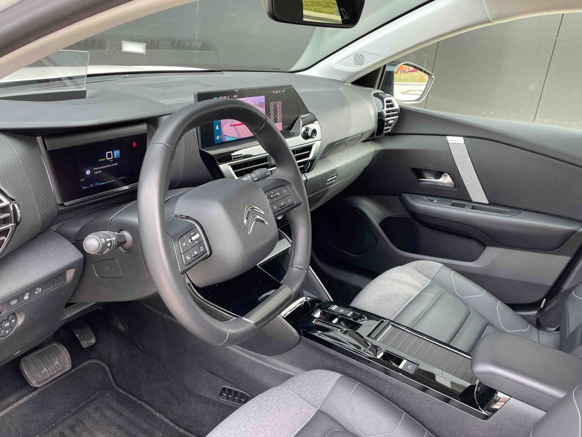 Citroen e-C4X - test spotreby zimy 2024