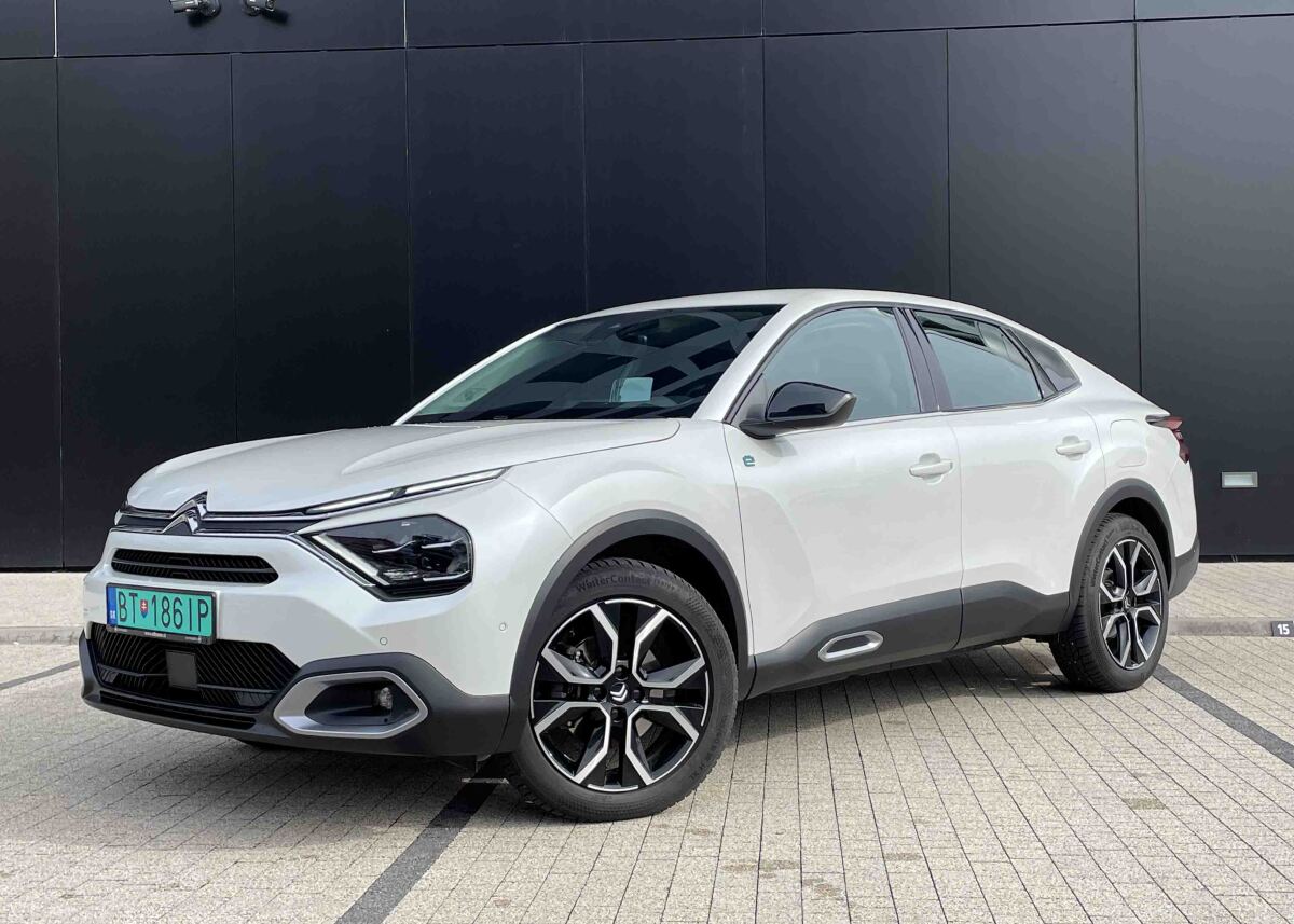 Citroen e-C4X - test spotreby zimy 2024
