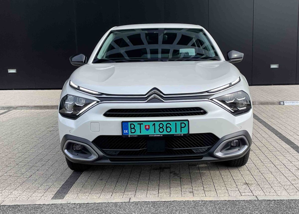 Citroen e-C4X - test spotreby zimy 2024