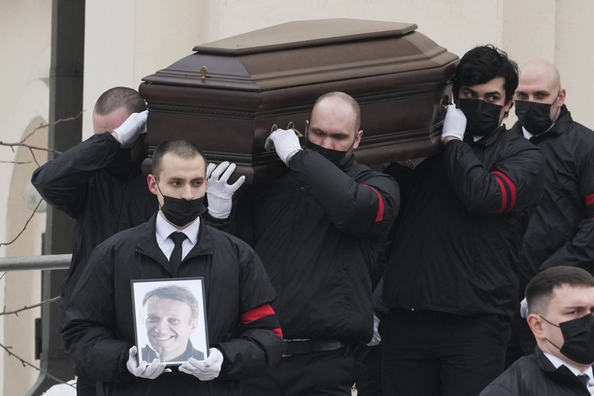 Rusko opozícia Navaľnyj pohreb