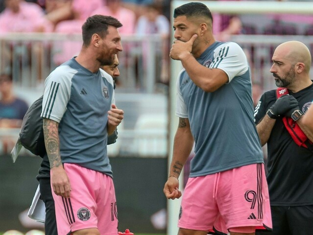 Lionel Messi a Luis Suarez