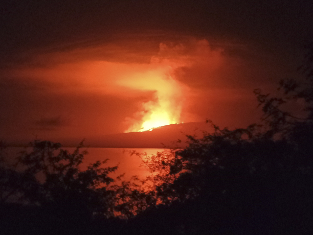 sopka La Cumbre vulkán galapágy