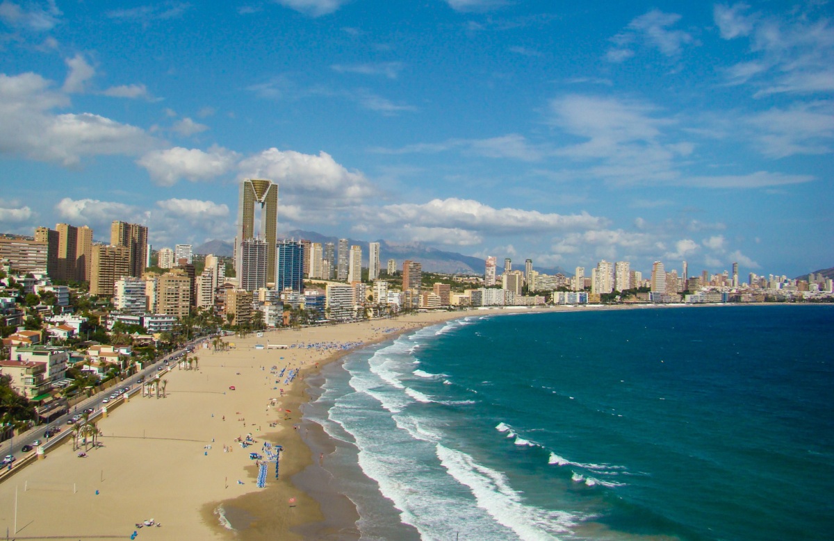 Benidorm, Španielsko, pláž, more, dovolenka,