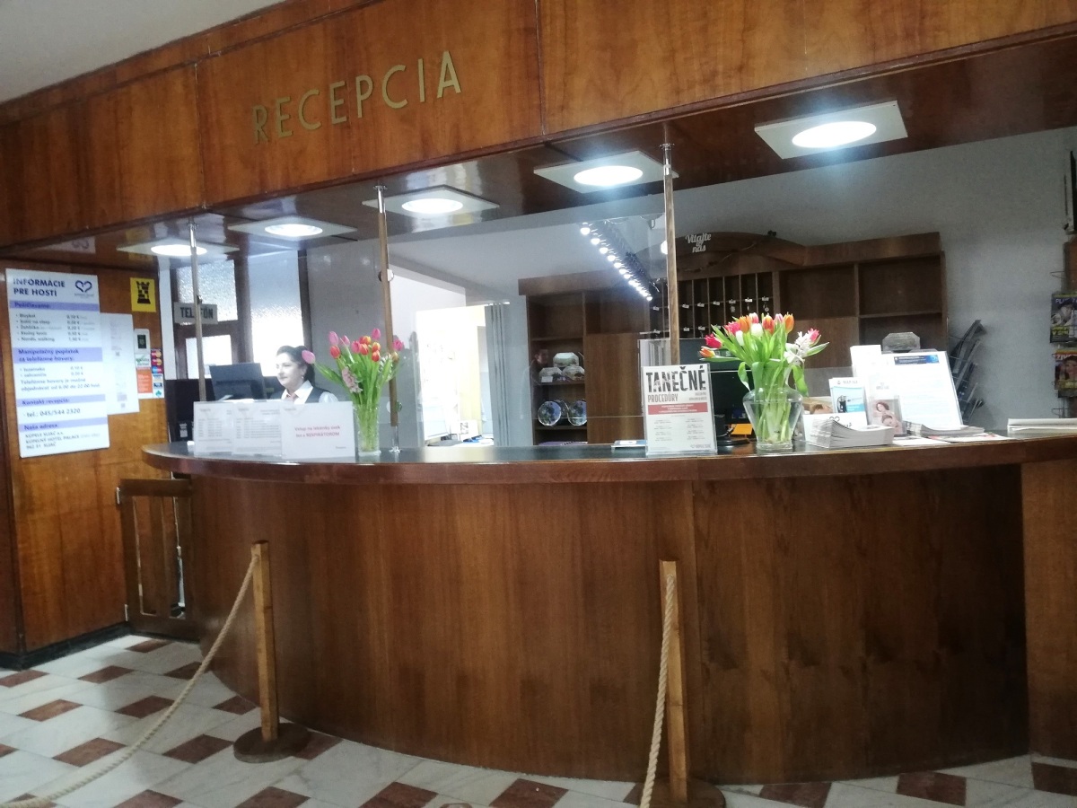 recepcia, kúpele, Sliač