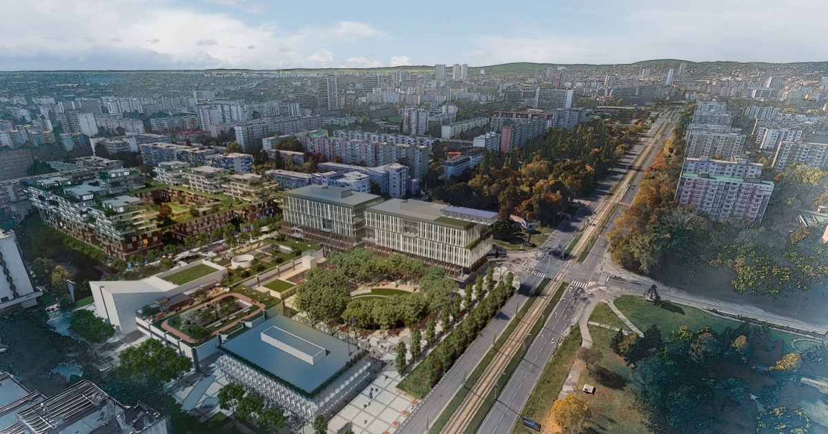 Nové centrum Ružinova vizualizácia