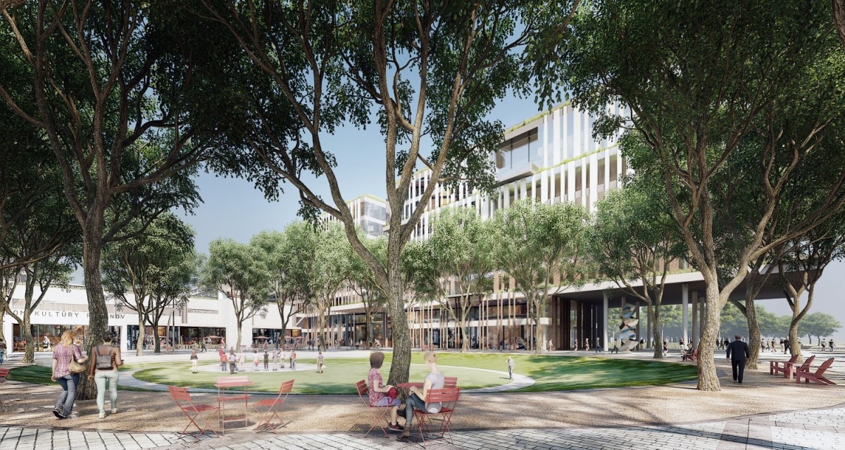 Nové centrum Ružinova vizualizácia