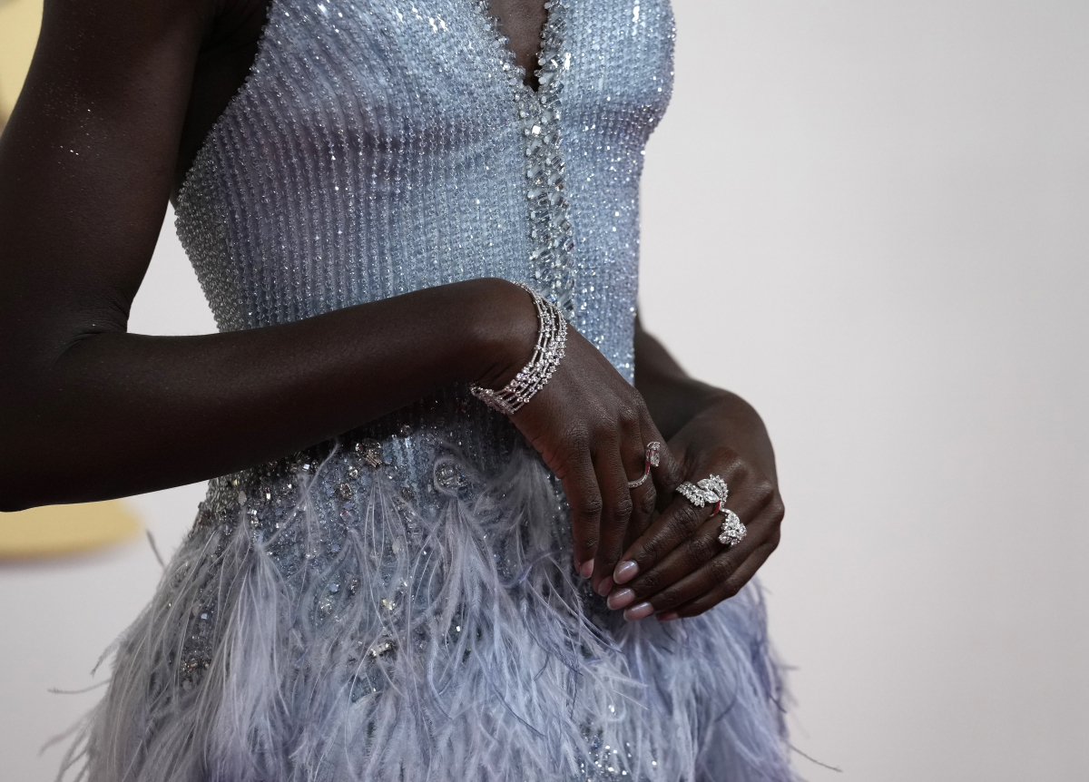 Herečka Lupita Nyong'o v kreácii Armani Privé.