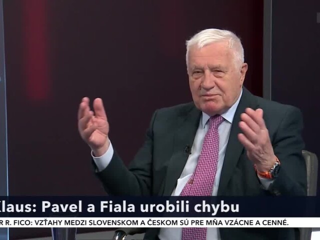 Václav Klaus v ta3