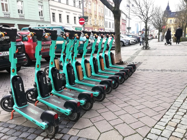 kolobežky, Banská Bystrica