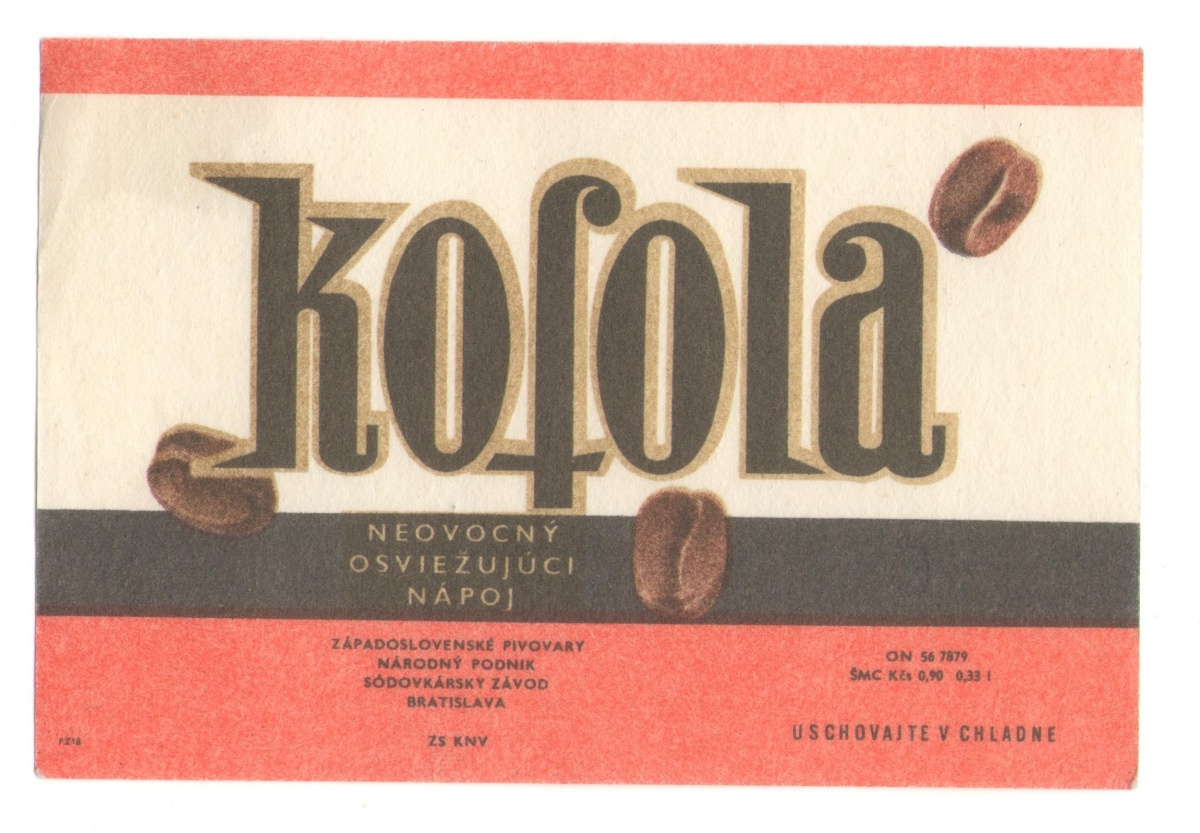 Kofola historické etikety