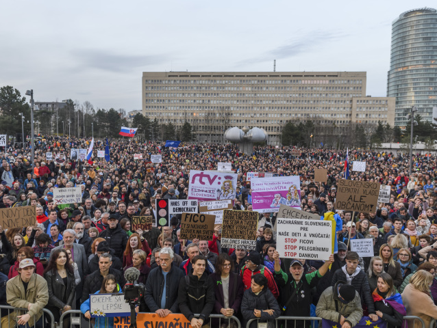 Bratislava protivládny protest