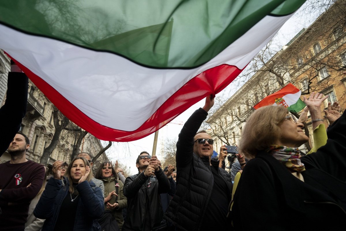 maďarsko protivládny protest budapešť