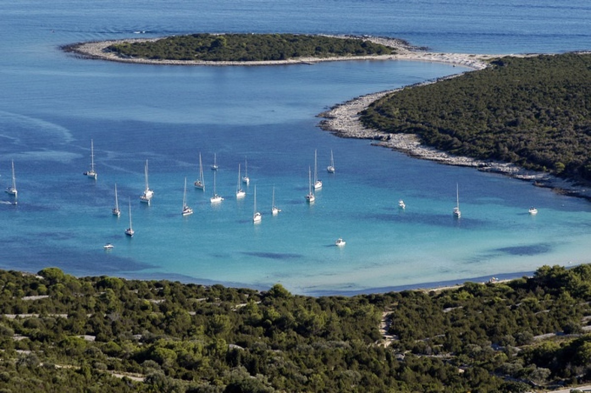 Dugi otok piesočnatá pláž Sakarun, pr, nepouzivat