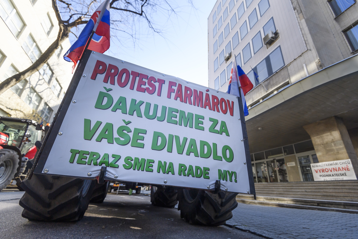 SR MPRV farmári poľnohospodári protesty BAX