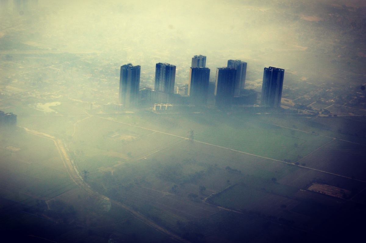 Dillí, smog, znečistenie, vzduch, ovzdušie, India,
