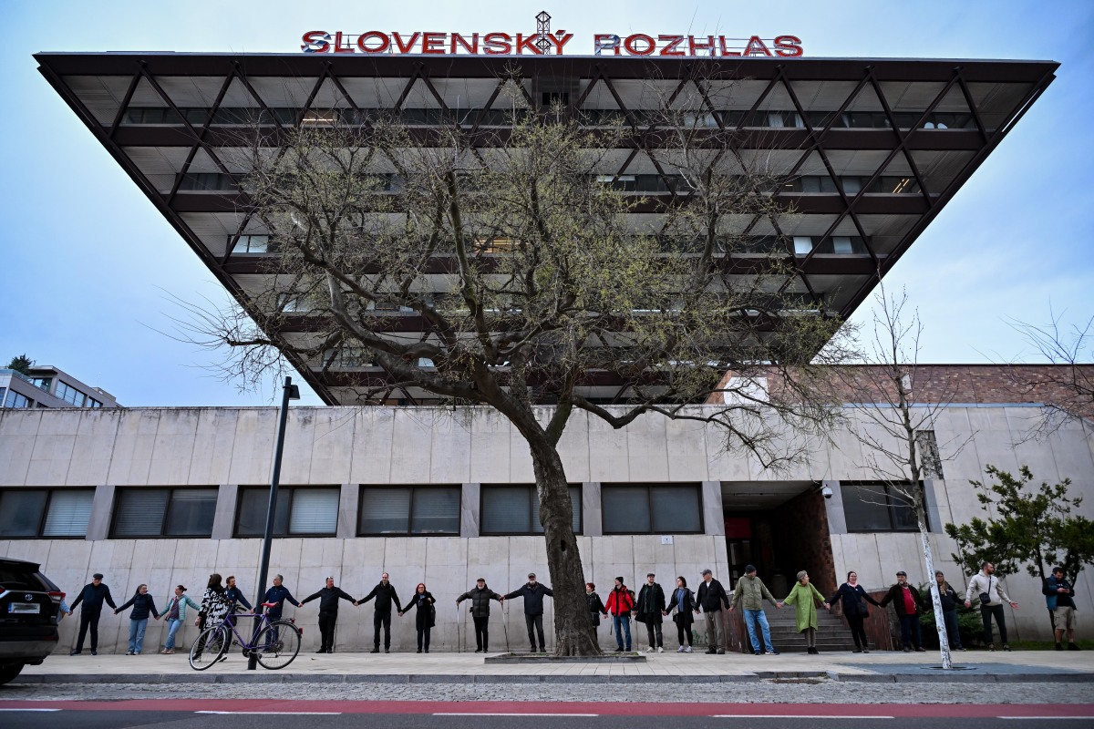 SR Bratislava RTVS protestný pochod BAX
