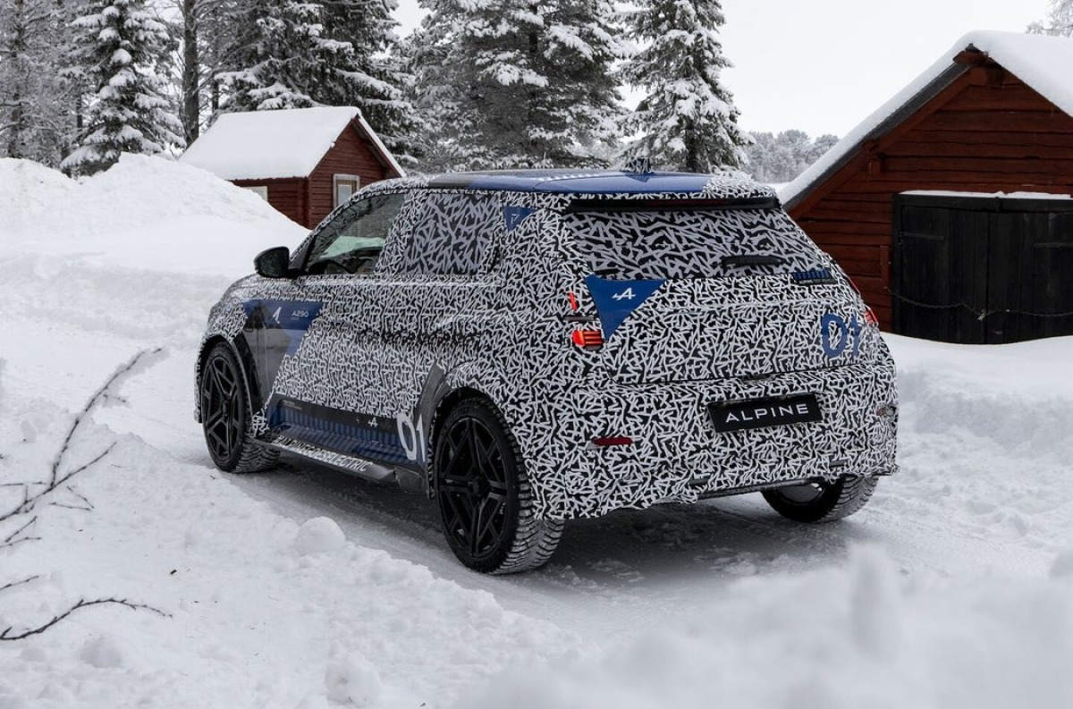 Alpine A290 - testovací prototyp 2024