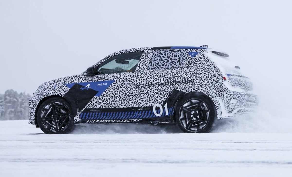 Alpine A290 - testovací prototyp 2024