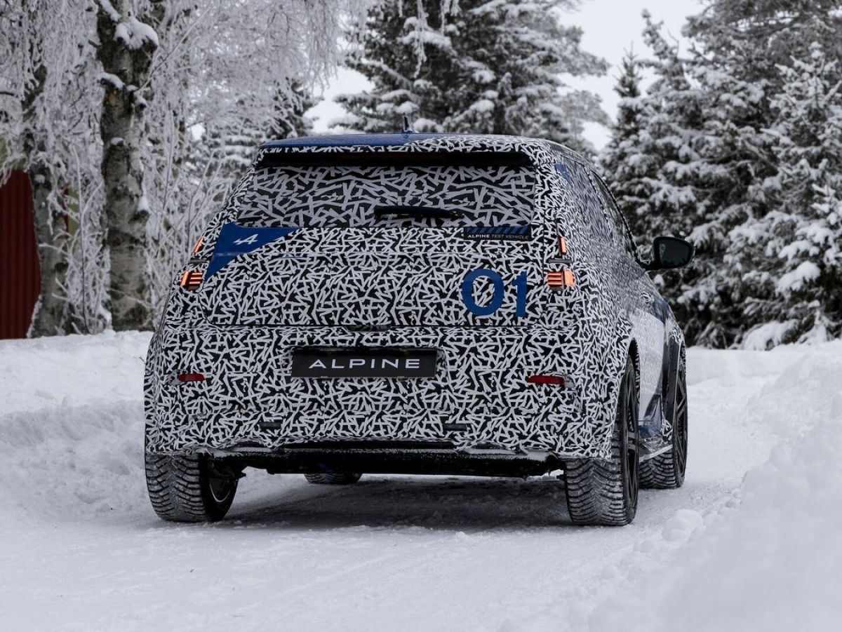 Alpine A290 - testovací prototyp 2024