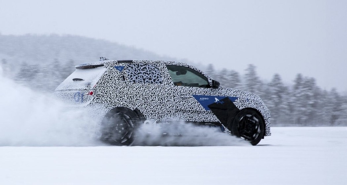 Alpine A290 - testovací prototyp 2024