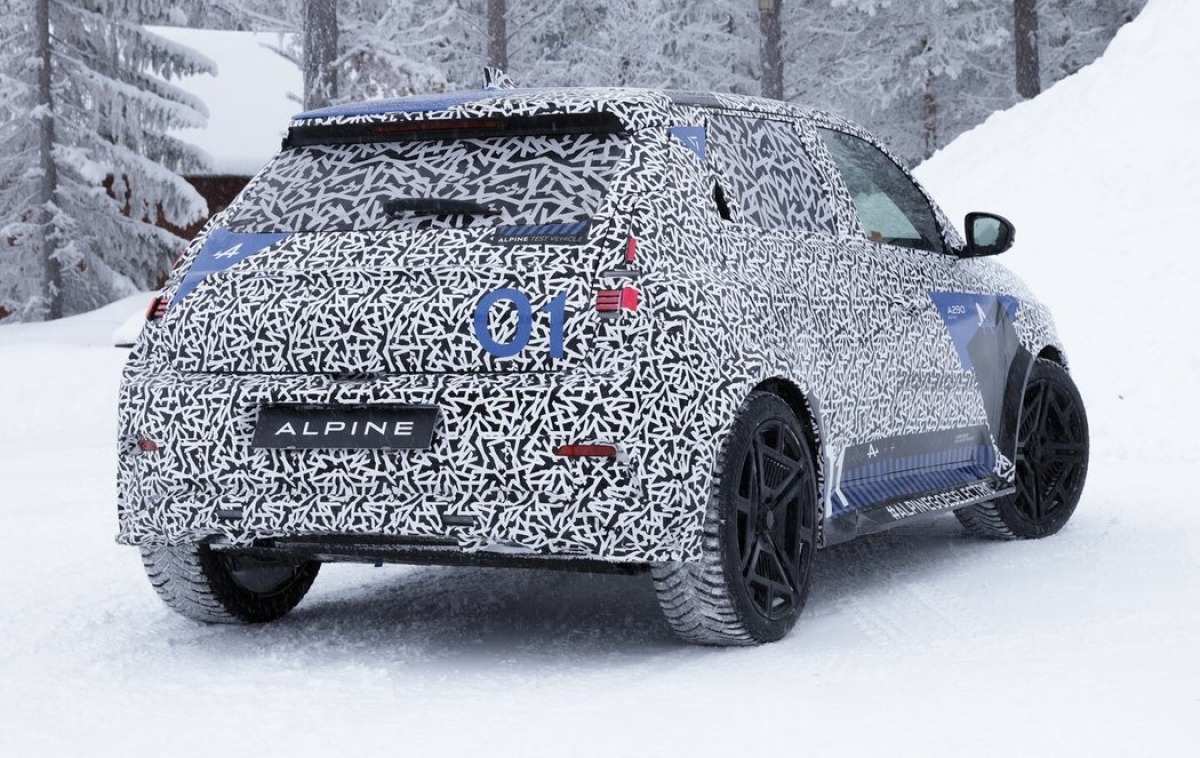Alpine A290 - testovací prototyp 2024