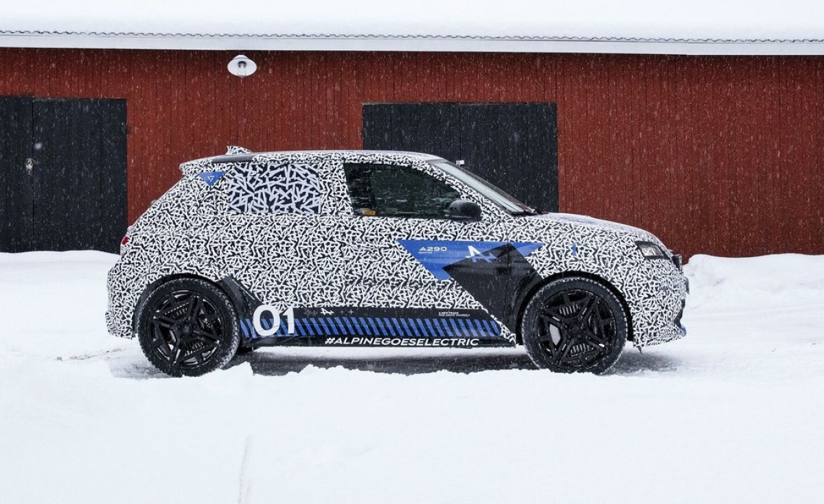 Alpine A290 - testovací prototyp 2024