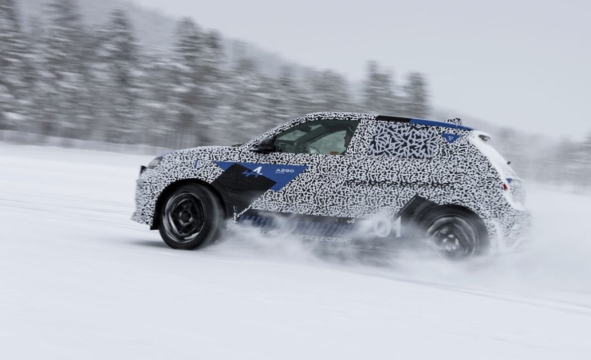 Alpine A290 - testovací prototyp 2024