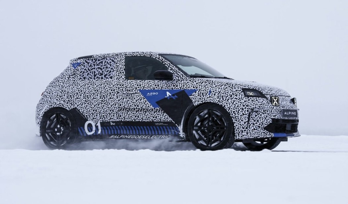 Alpine A290 - testovací prototyp 2024