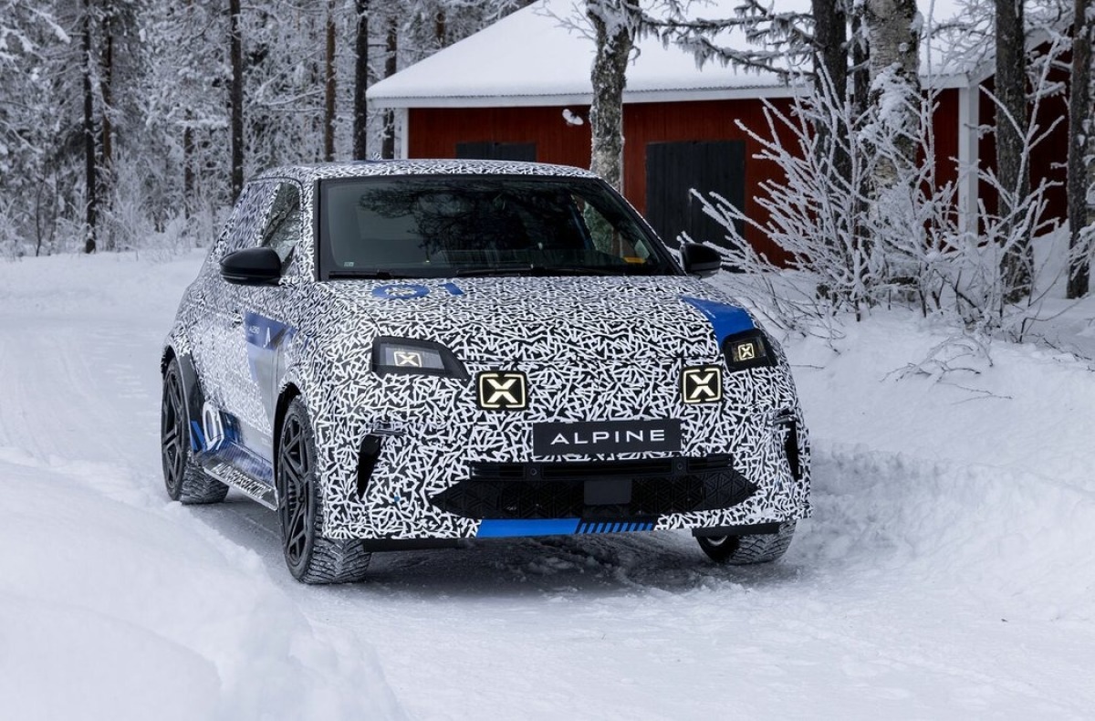 Alpine A290 - testovací prototyp 2024
