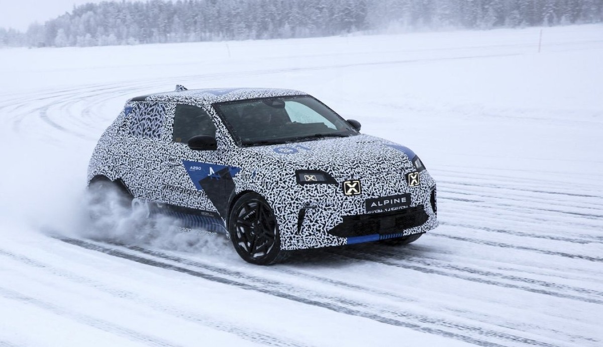Alpine A290 - testovací prototyp 2024