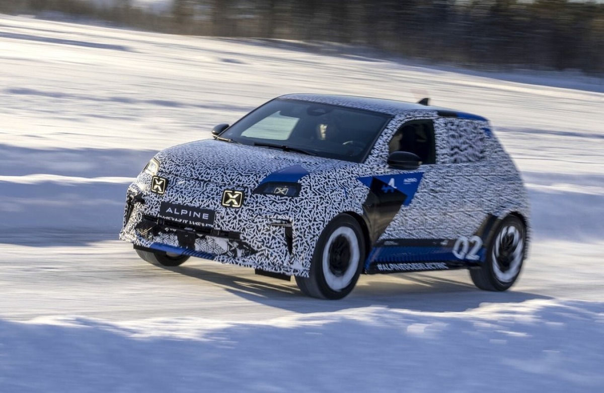 Alpine A290 - testovací prototyp 2024