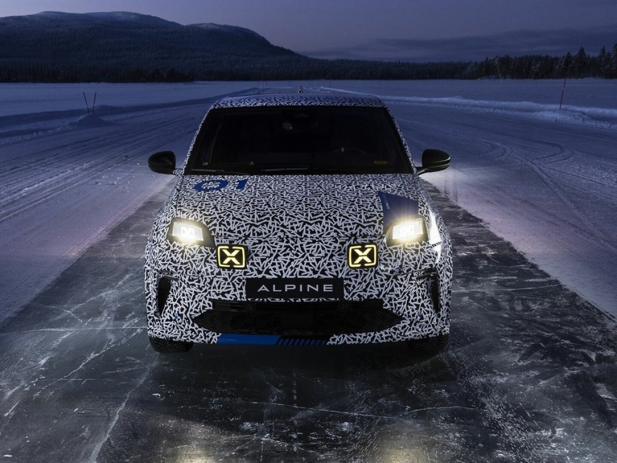 Alpine A290 - testovací prototyp 2024