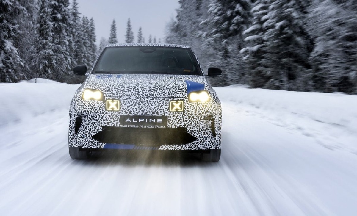Alpine A290 - testovací prototyp 2024