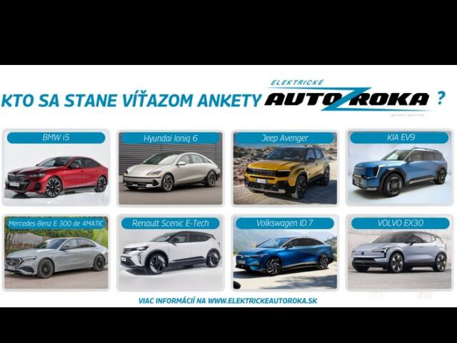 Elektrické auto roka - finalisti 2024