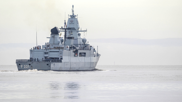 Fregata "Hessen" opúšťa prístav Wilhelmshaven v Nemecku vo štvrtok 8. februára 2024 a vydáva sa do Červeného mora. Dnes už je na ceste späť domov.