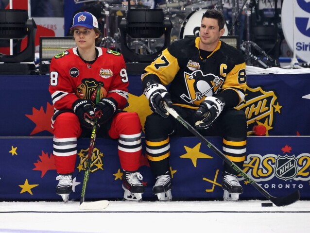 Connor Bedard Sidney Crosby