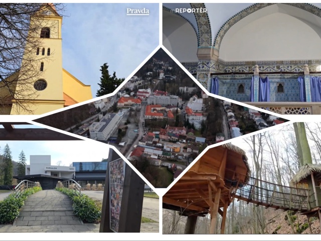 Trenčianske Teplice, koláž, mReportér