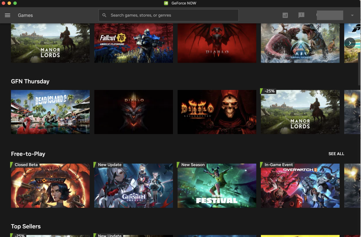 Nvidia GeForce NOW, služba