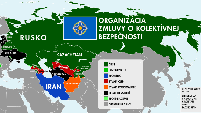 Organizácia Zmluvy o kolektívnej bezpečnosti vznikla oficiálne v roku 2002, no nadviazala na tradície Varšavskej zmluvy, kde namiesto sovietskeho vplyvu ide v prvom rade o udržanie ruského vplyvu v bývalých sovietskych republikách.