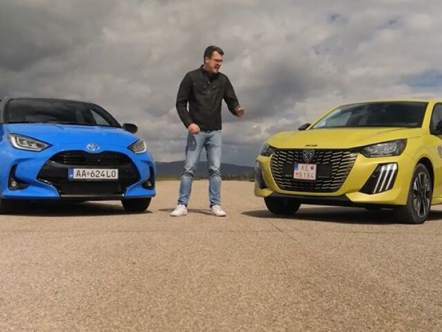 Toyota Yaris vs. Peugeot 208 - test 2024