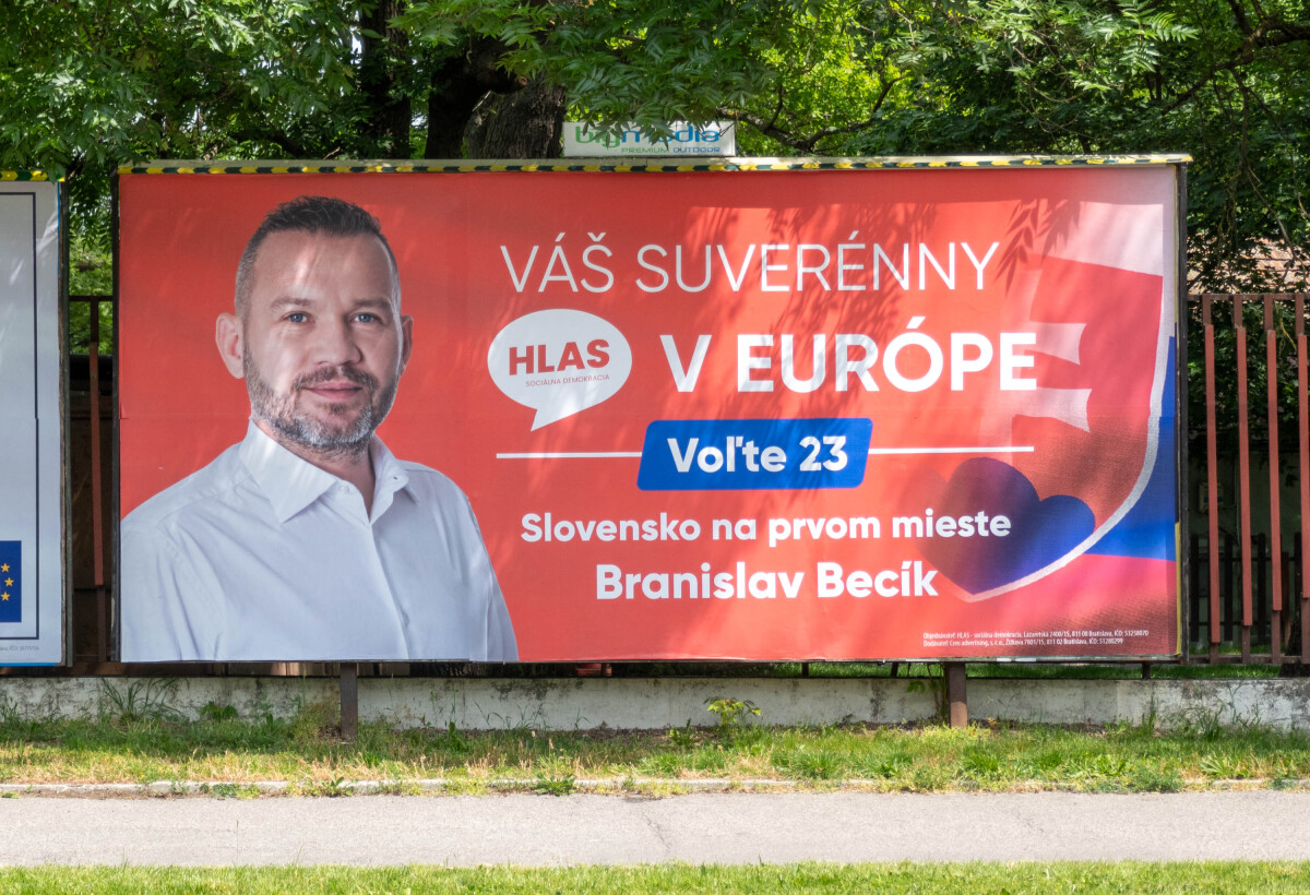 Branislav Becík, Hlas, billboard, bilbord, eurovoľby 2024
