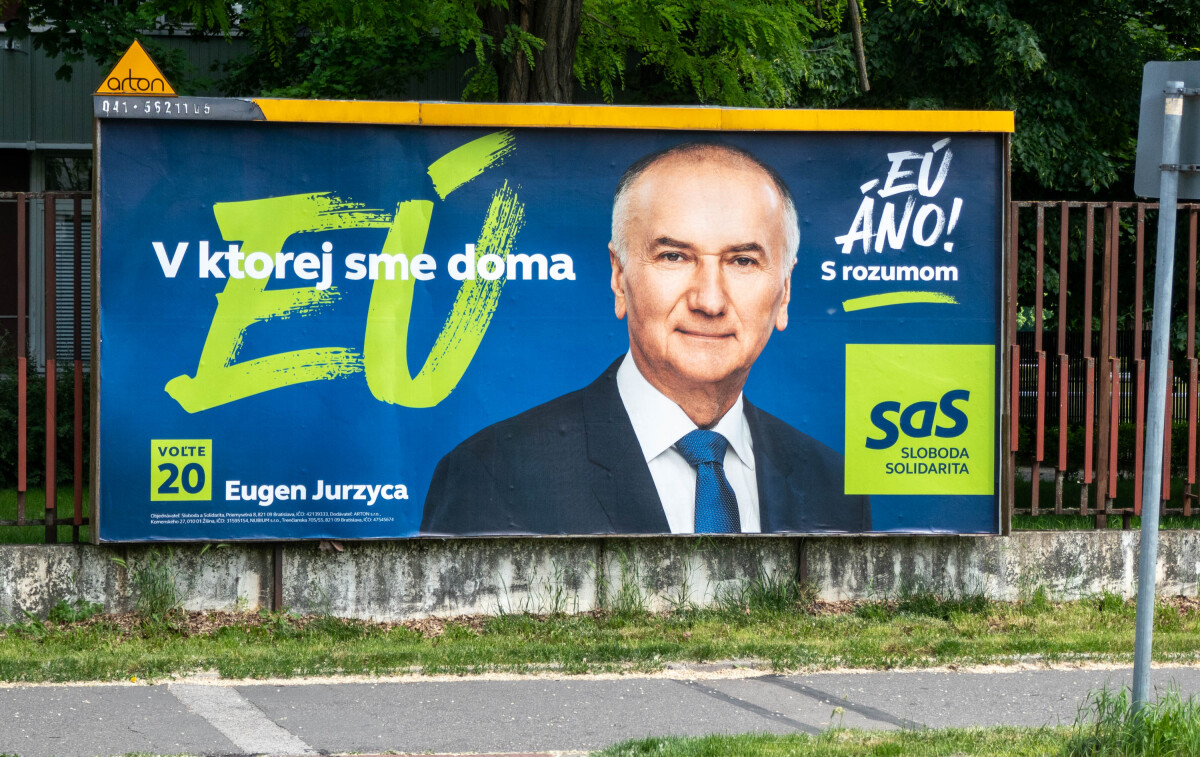 Eugen Jurzyca , SaS, billboard, bilbord, eurovoľby 2024